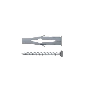 Bucha de Fixação 10mm c/Parafuso Tijolo Baiano c/25 Peças
