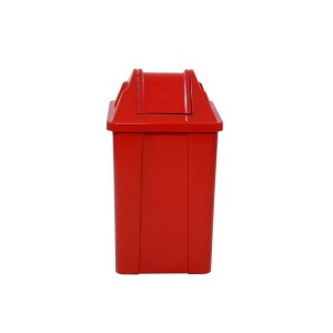 Cesto de Lixo 60 L Quad Basculante Vermelho