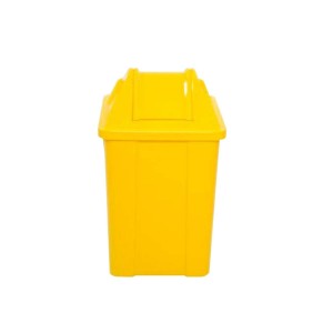 Cesto de Lixo 60 L Quad Basculante Amarelo