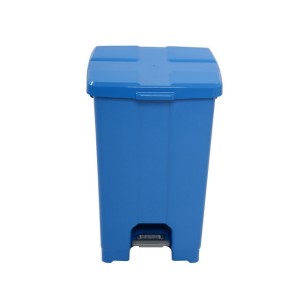 Cesto de Lixo 25 L Quad. Pedal Azul