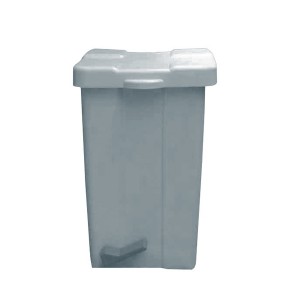 Cesto de Lixo 25 L Quad. Pedal Cinza