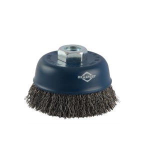 Escova de Aço Tipo Copo Ondulada 65mm x M14 - Brasfort