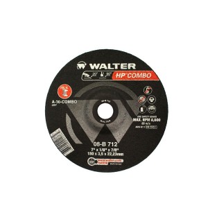 Disco Desbaste 4.1/2 Pol x 1/2 x 1/8 Pol Inox HP Combo - Walter