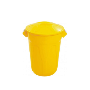 Cesto de Lixo 60 L Red com Tampa Amarelo
