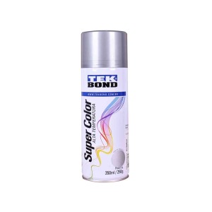 Tinta Spray Alta Temperatura Alumínio 350Ml - TekBond