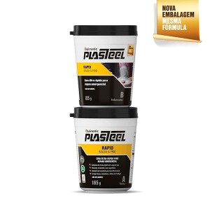 Solda a Frio Plasteel Rapid 1:1 - 250g - PR1 - Tapmatic