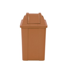 Cesto de Lixo 60 L Quad Basculante Marrom