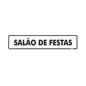 Placa em Poliestireno Salão de Festas PS-439