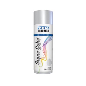 Tinta Spray Super Color Prata Metálico com 350ml - Tekbond