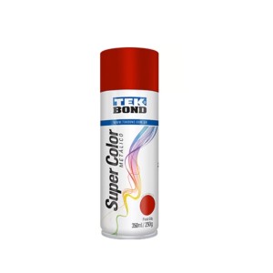 Tinta Spray Super Color Vermelho Metálico com 350ml - Tekbond