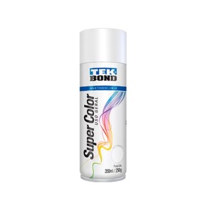 Tinta Spray Super Color Branco Fosco Geral 350ml - TekBond