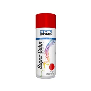 Tinta Spray Super Color Vermelho Uso Geral com 350ml - TekBond