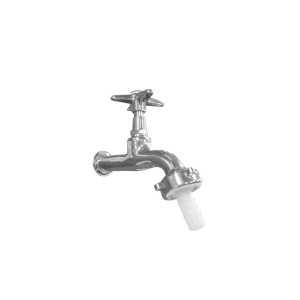 Torneira para Jardim Curta 1/2 x 3/4 Pol. Cromada