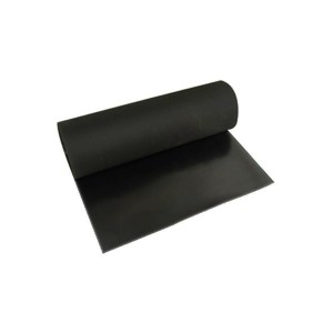 Lençol Borracha Natural 12.7mm x 1.00m s/ Lona Preto (VENDIDO POR METRO) 